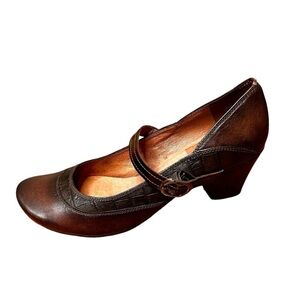 Haspanitas Women's Mary Jane Leather Heels- Size 41/10